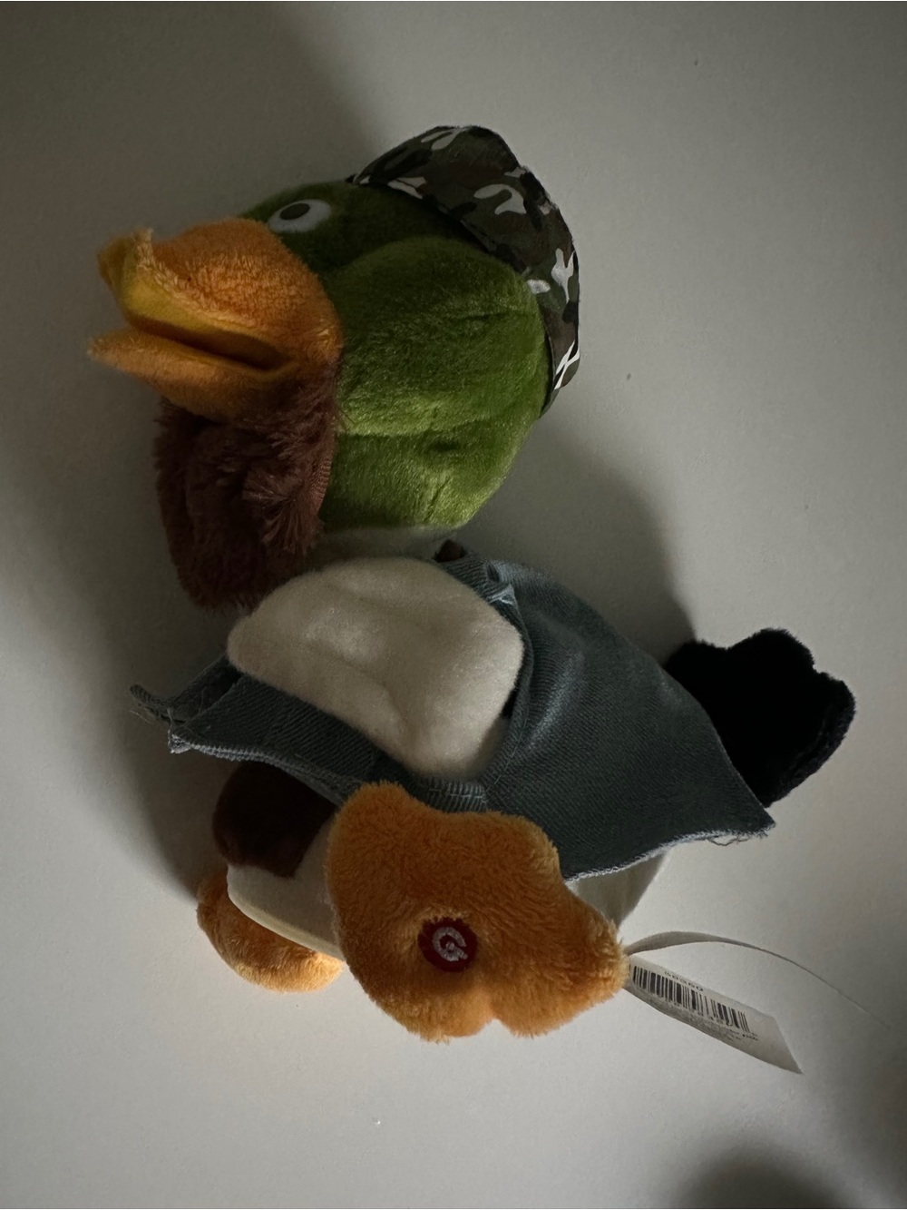 Gemmy Duck Mania Animated Singing Plush Mallard Duck Denim Vest USA Flag Camo 🦆 - Picture 12 of 16